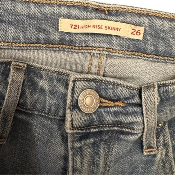 Levi's women’s 721 HIGH RISE SKINNY Jeans - Picture 4 of 4